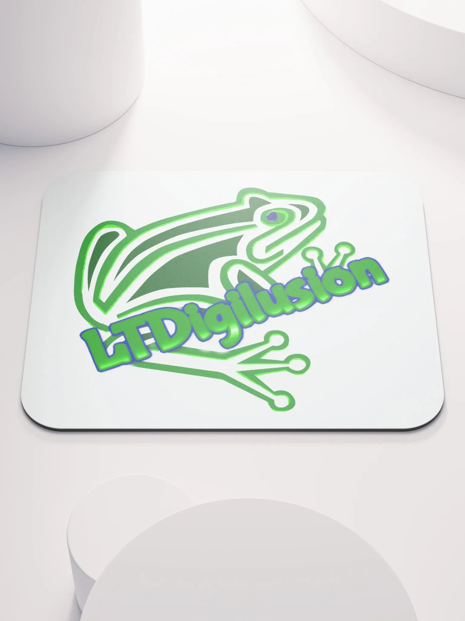 Futuristic Frog Glow Mouse Pad product image (1)