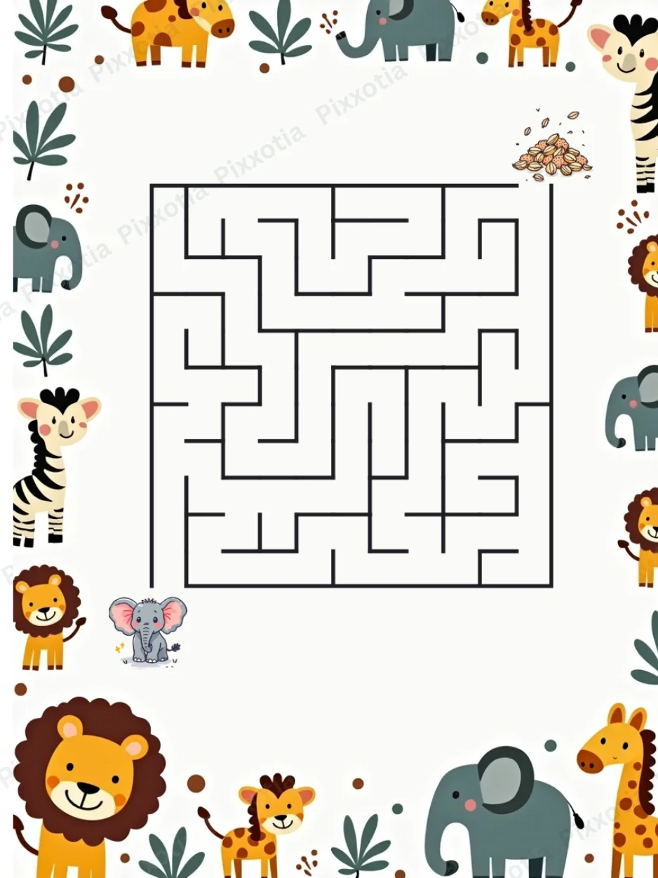 Maze Book for Kids PDF | Medium Level Mazes | Level 2 Printable product image (5)