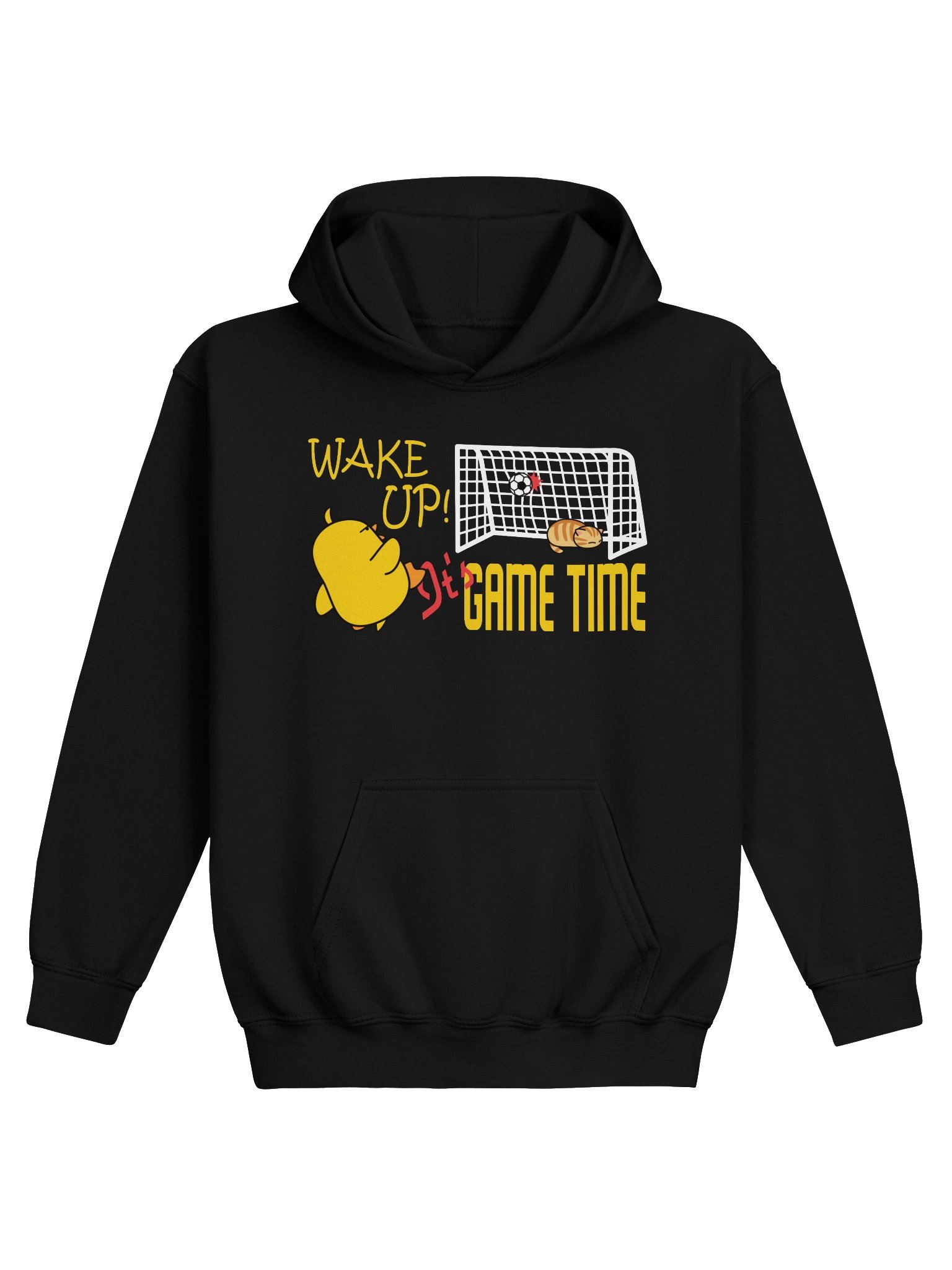Soccer Cat (WAKE UP, It's GAME TIME) - Unisex Youth Hoodie product image (1)