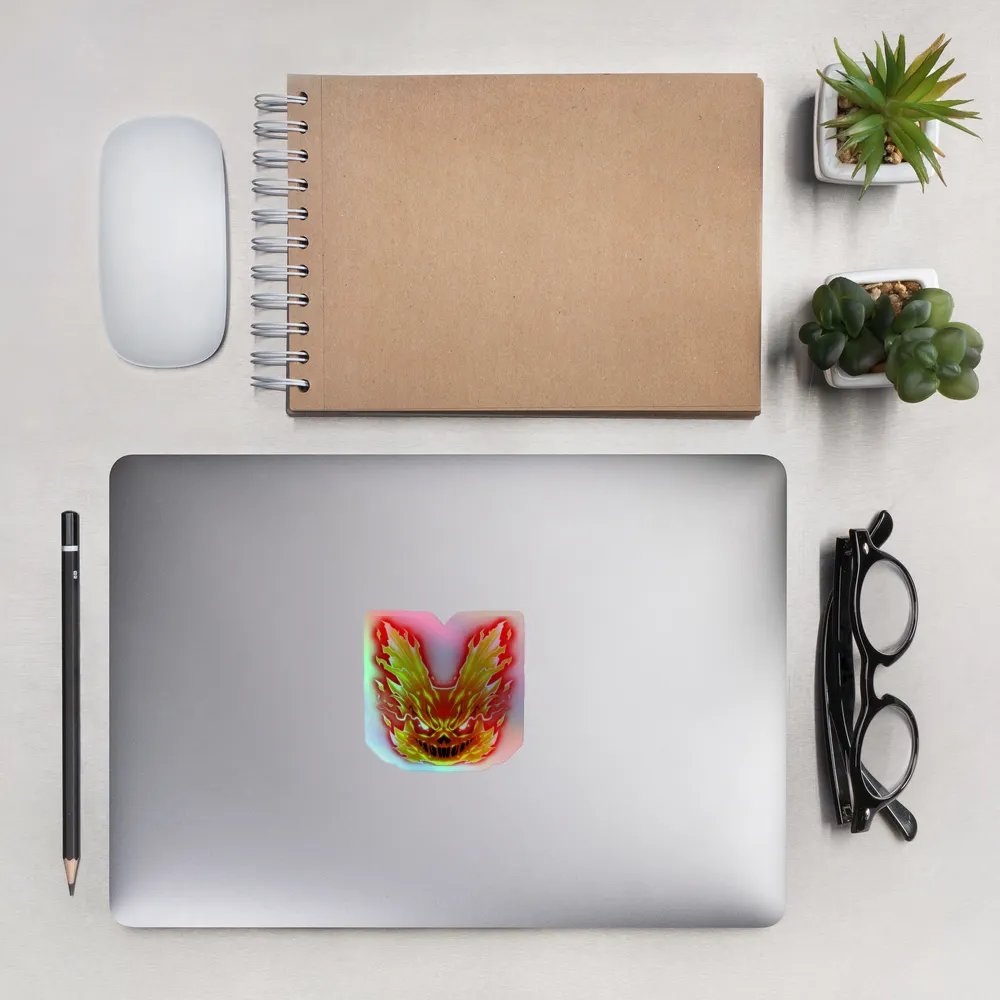 Fire Wabbit Holographic Sticker product image (2)