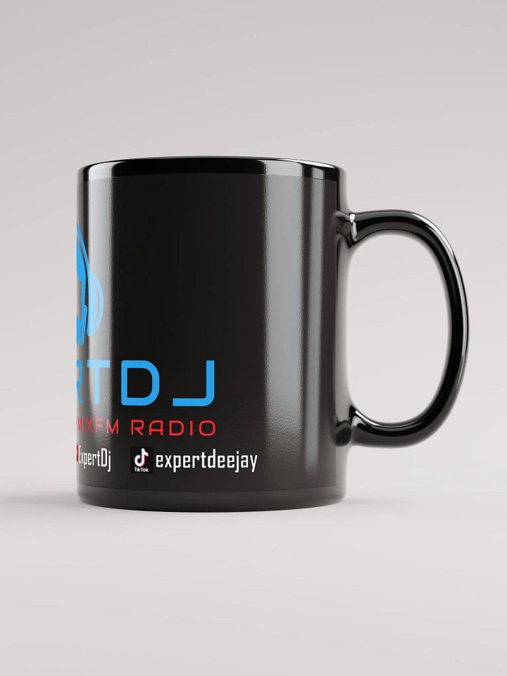 Glossy Mug Black Type 2 product image (1)