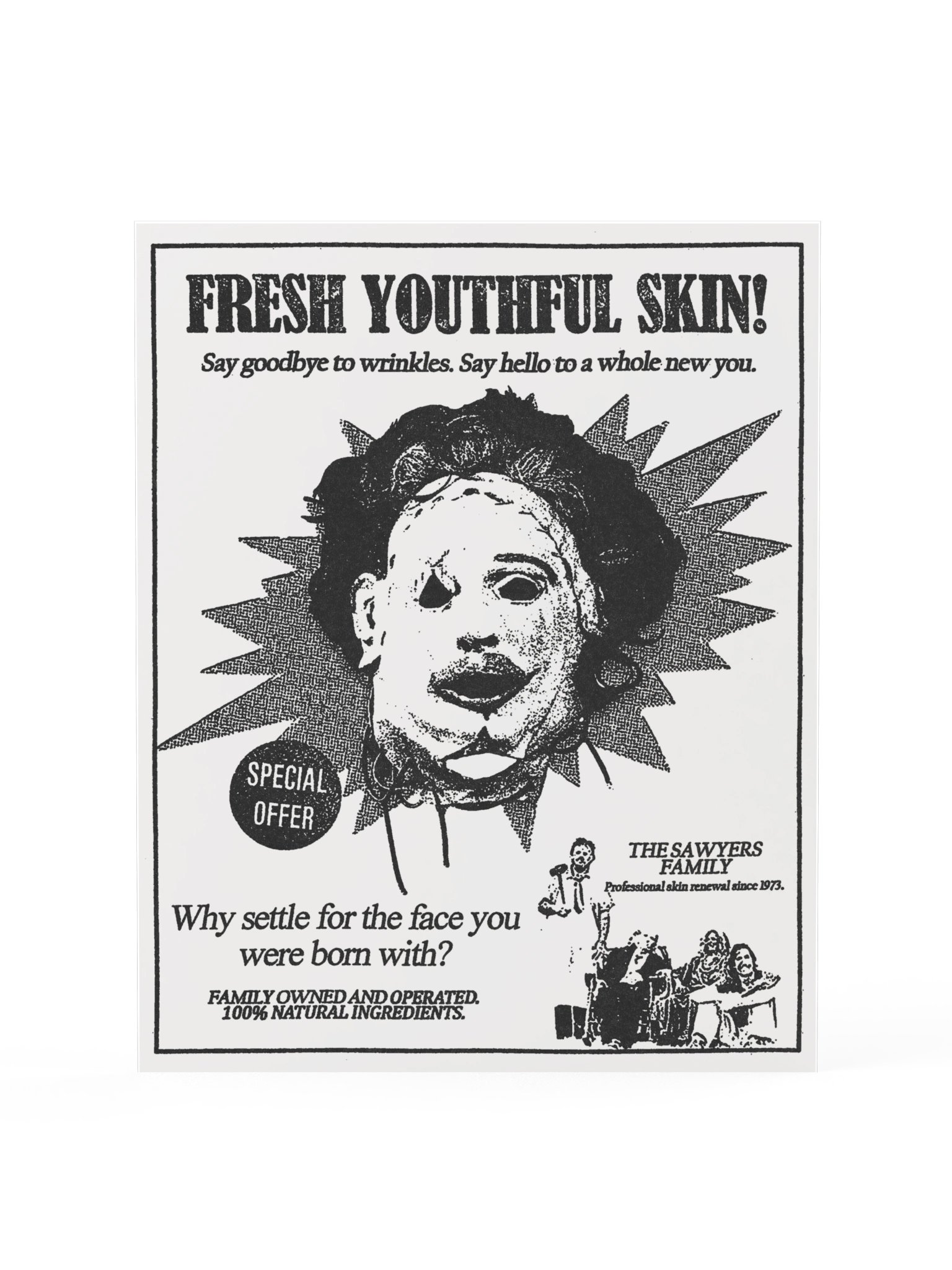 SKINCARE / LEATHERFACE POSTER product image (1)