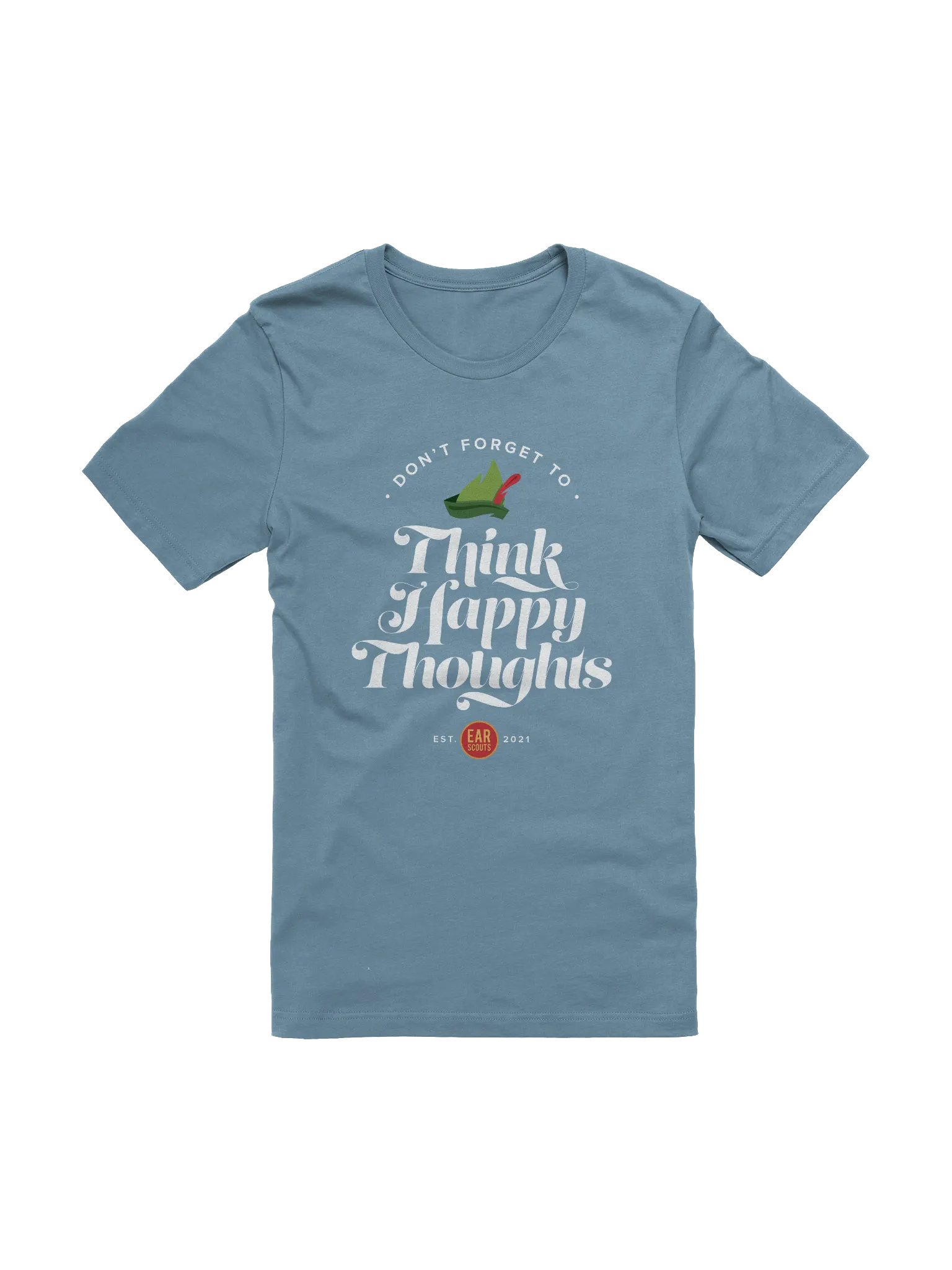 Think Happy Thoughts Tee (Blue) product image (2)