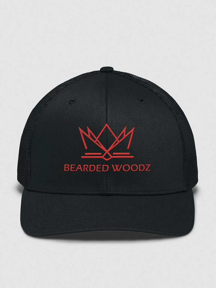 Bearded Woodz Trucker Cap (Red Embroidery) product image (1)