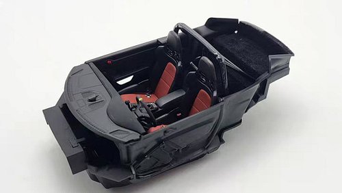 Tamiya Porsche 911 GT3 RS interior is finally done! 
Lots of carbon fiber on the bucket seats and roll cage and a little bit ...