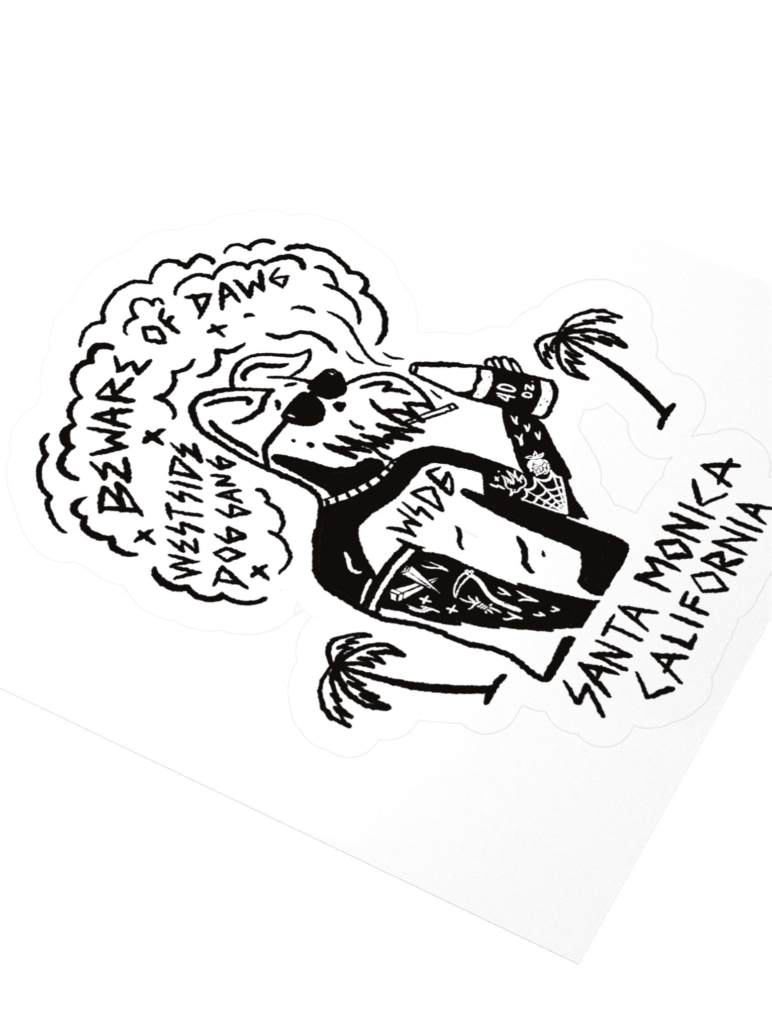 STICKER // Beware of Dawg product image (3)