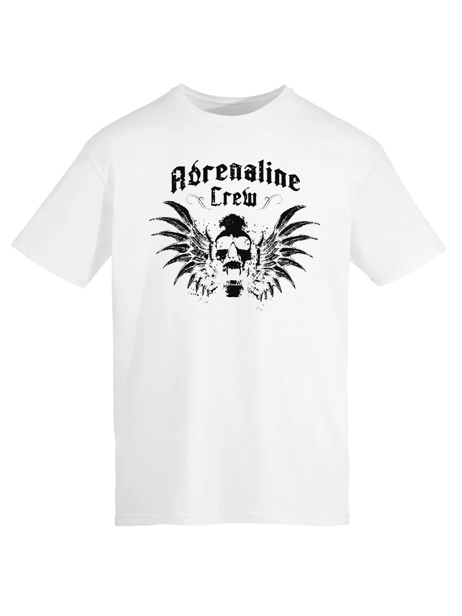 Adrenaline Crew Classic Skull T-Shirt – White product image (5)