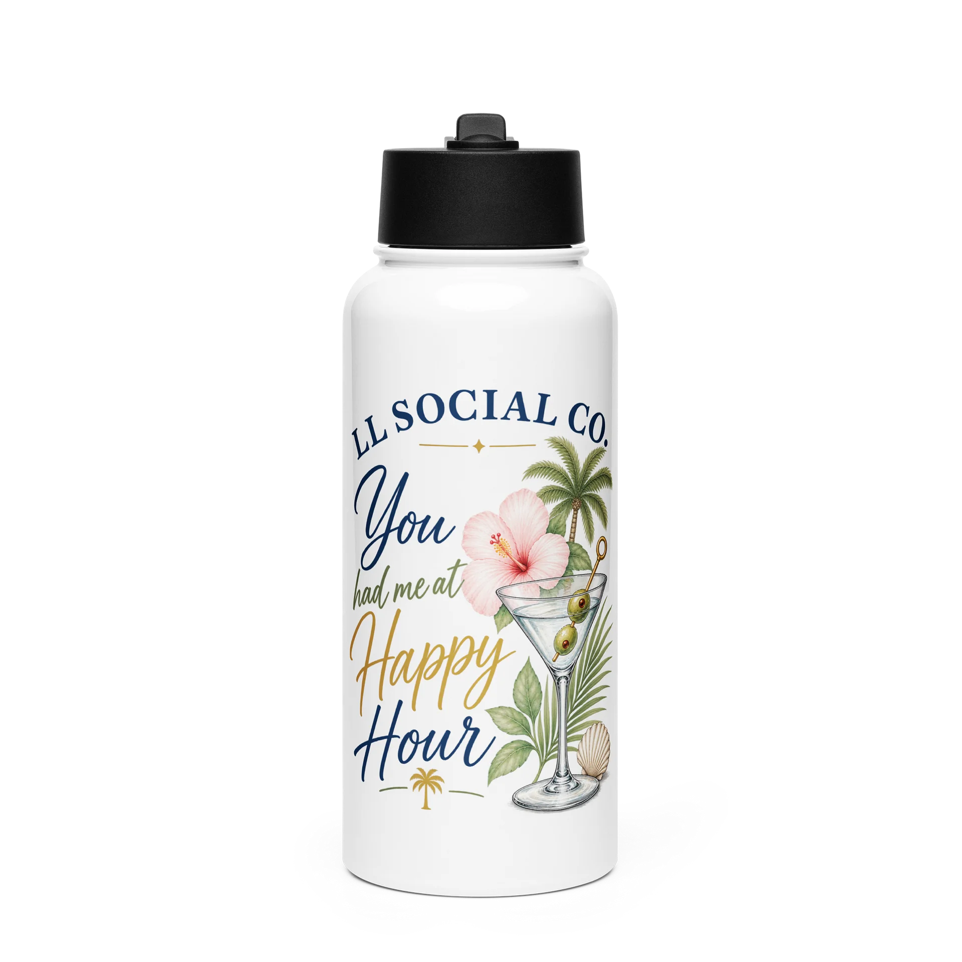 LL Social Co. You Had Me at Happy Hour Water Bottle product image (1)