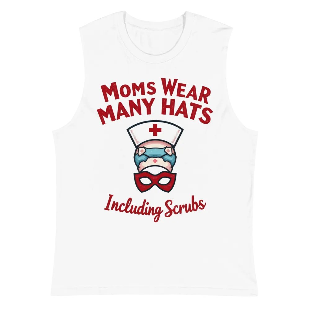 Superhero Nurse Mom Muscle Tank product image (2)