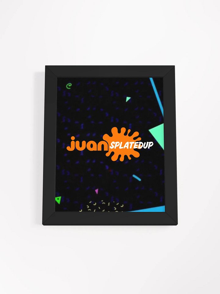 JuanSplatedUp (old logo) Framed Matte Paper Poster product image (1)