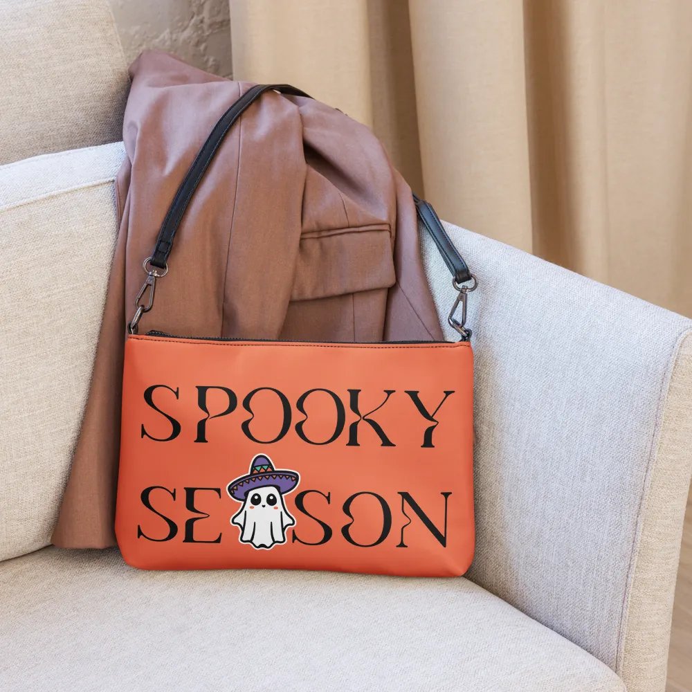 Spooky Season Sombrero Ghost Flip-Sided Faux Leather Crossbody Bag product image (8)