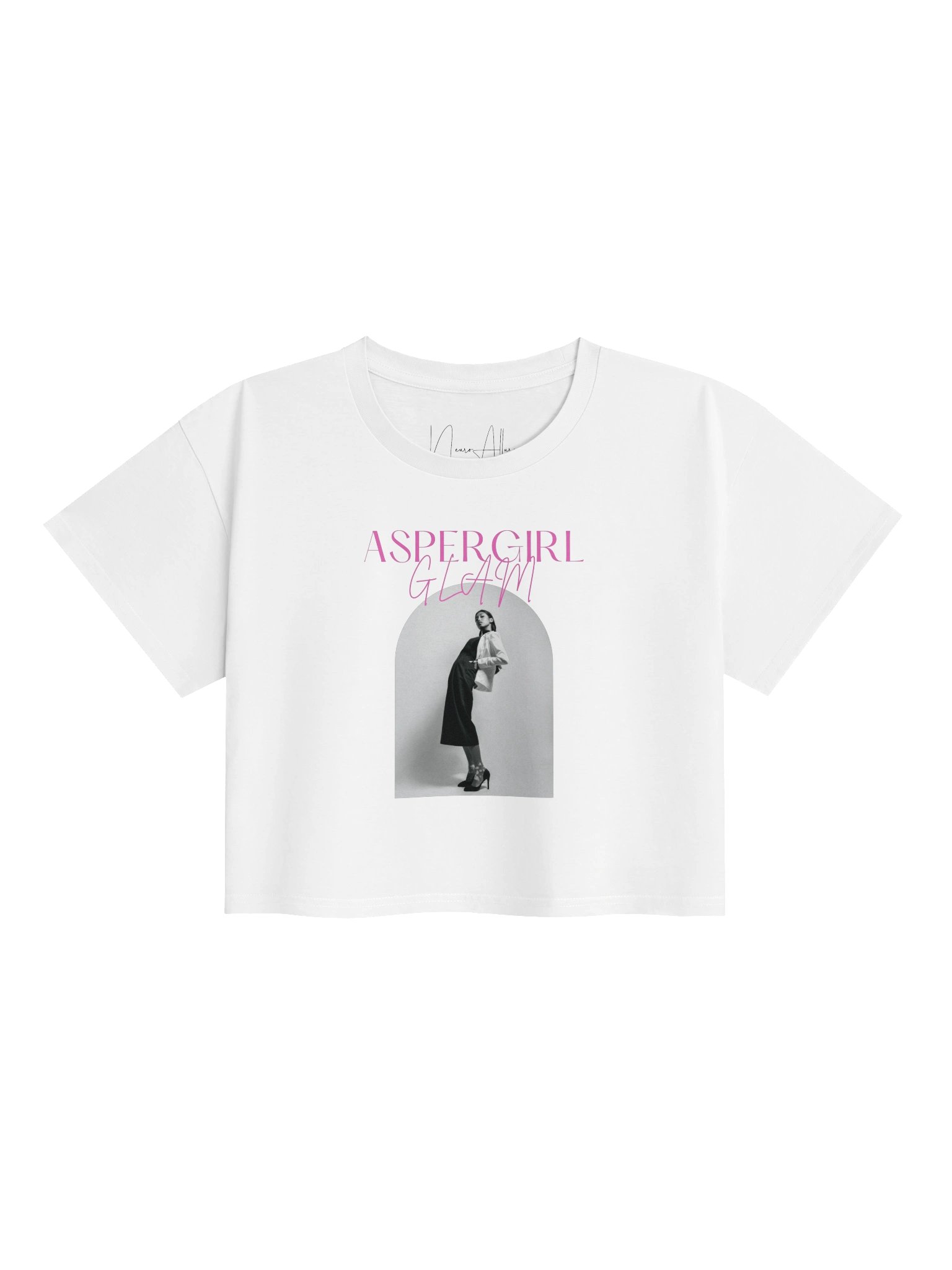 AsperGirl Glam Crop White product image (1)