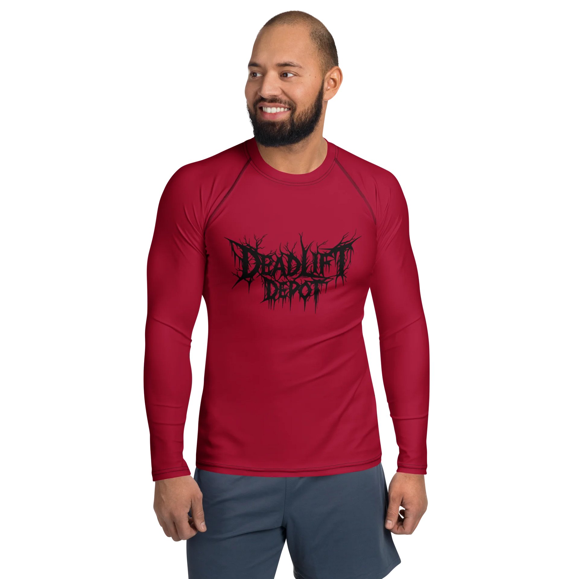 Red Deadlift Depot Compression Shirt product image (1)