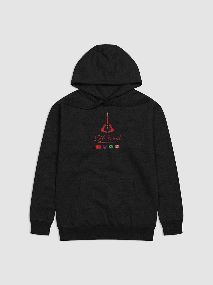 Black hoodie with classic logo product image (1)