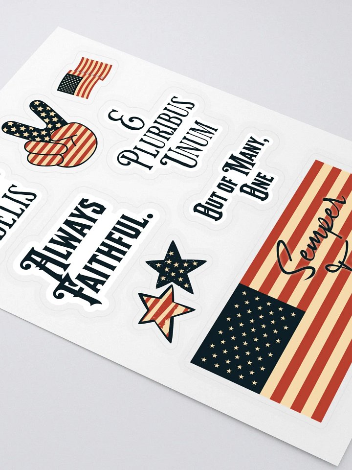 Latin Saying Patriotic US Motto Stickers product image (2)