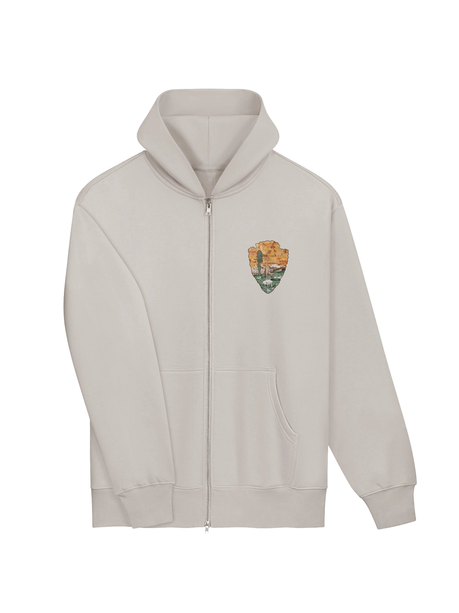 "One Wild Symphony" heavy zip-up hoodie product image (3)