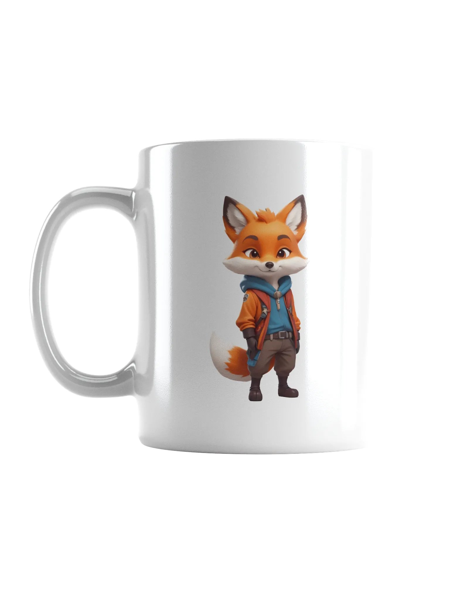 Cartoon Fox White Mug product image (6)