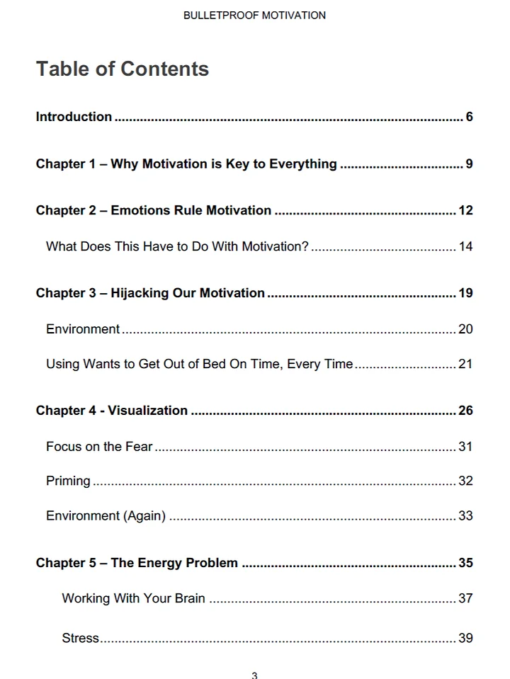 Bulletproof Motivation eBook product image (2)