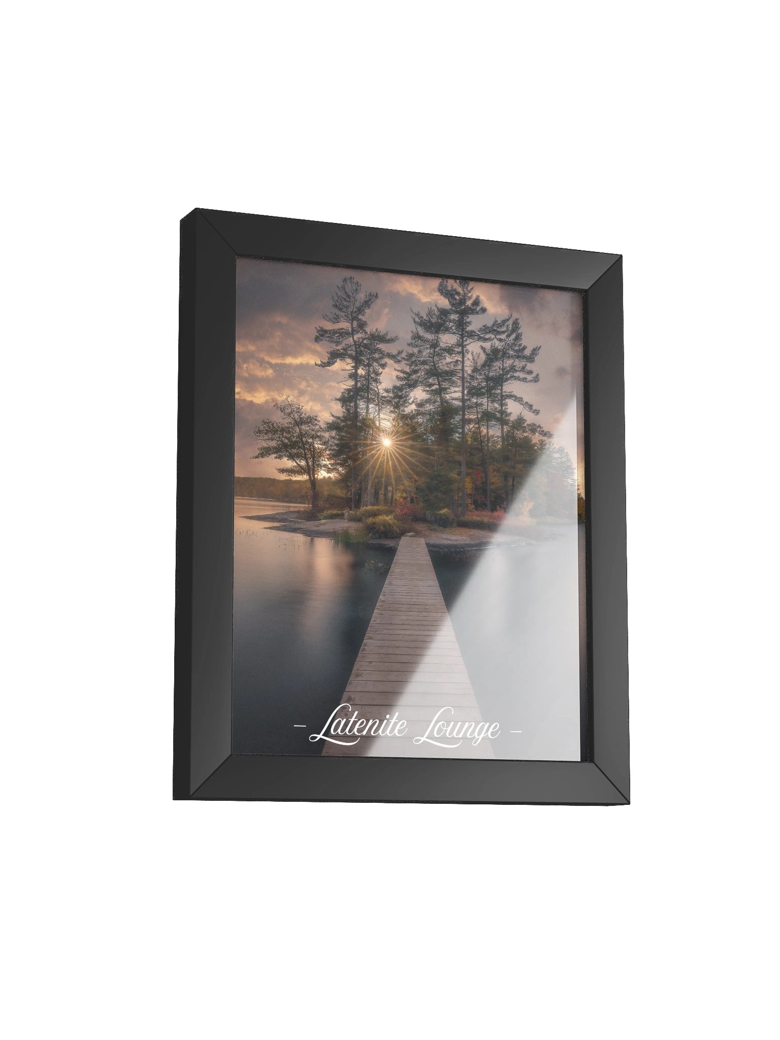 Latenite Lounge — Island Dock Sunset Framed Poster product image (6)