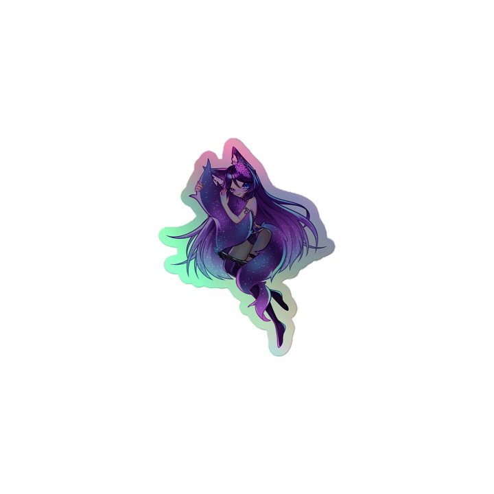 Miss Rave Tail Cuddle Holographic Sticker product image (1)