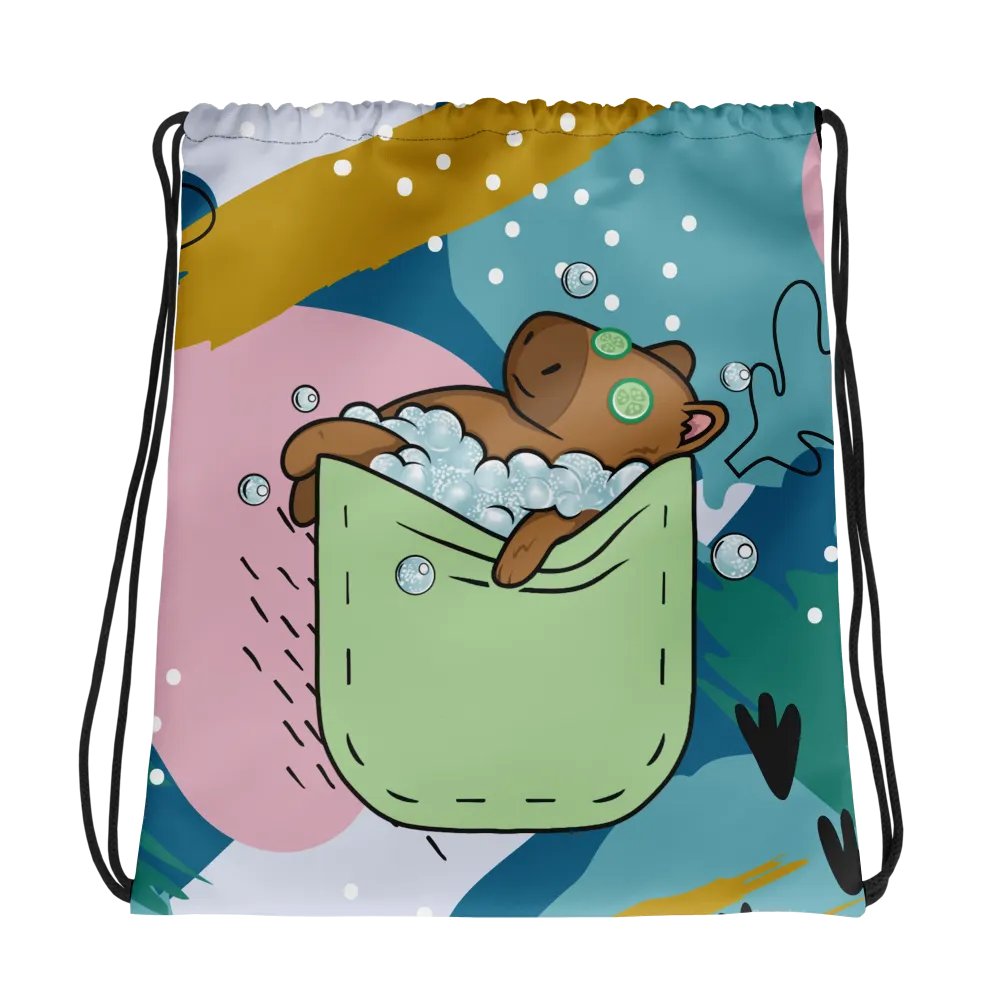 Spa Capy Drawstring Bag product image (3)