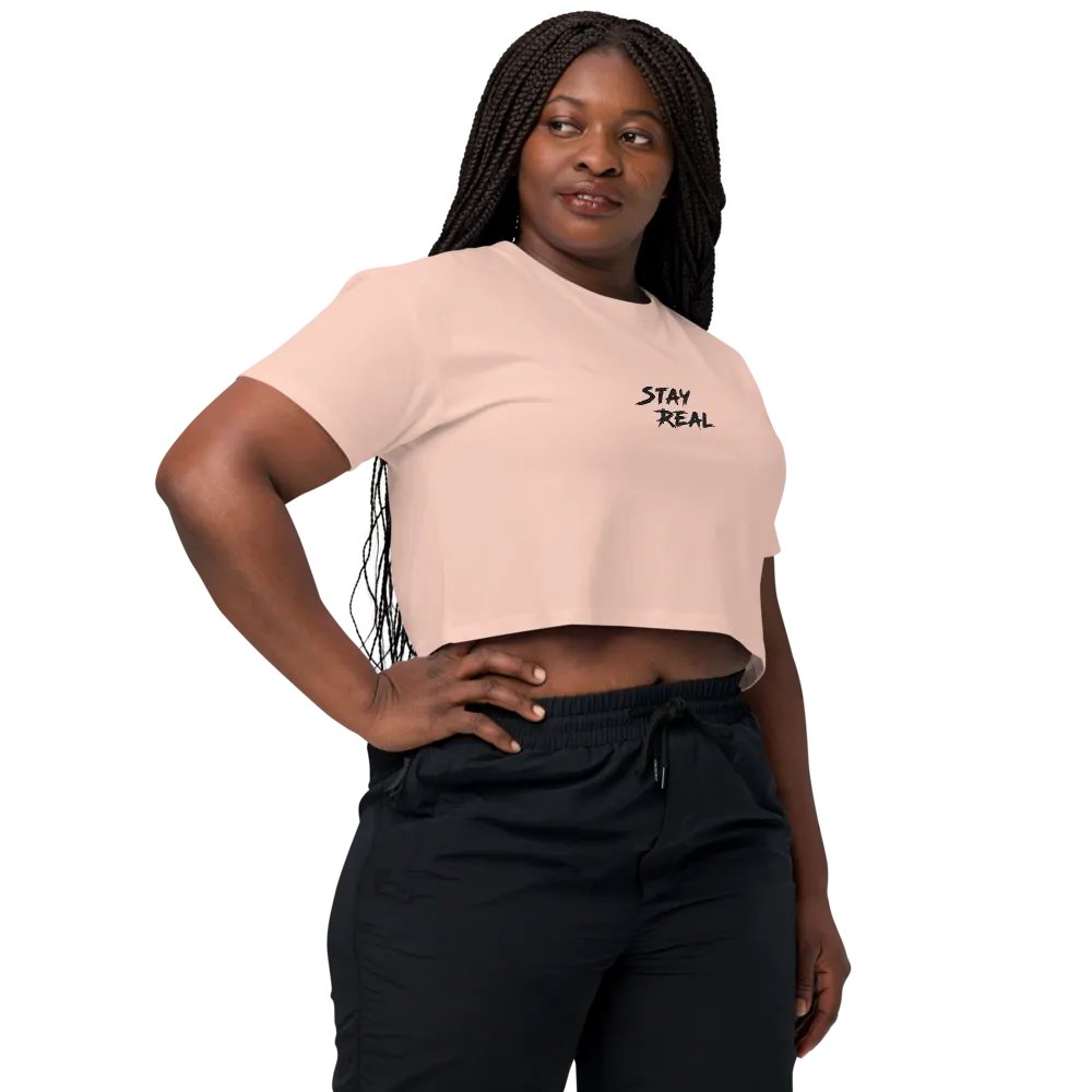 Stay REAL Embroidered Crop Top product image (5)