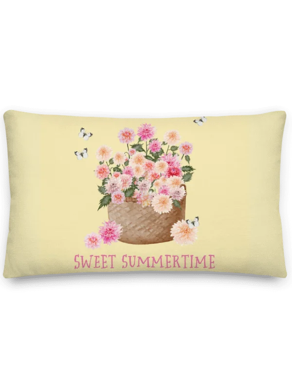 DAHLIA SWEET SUMMERTIME PILLOW YELLOW product image (2)