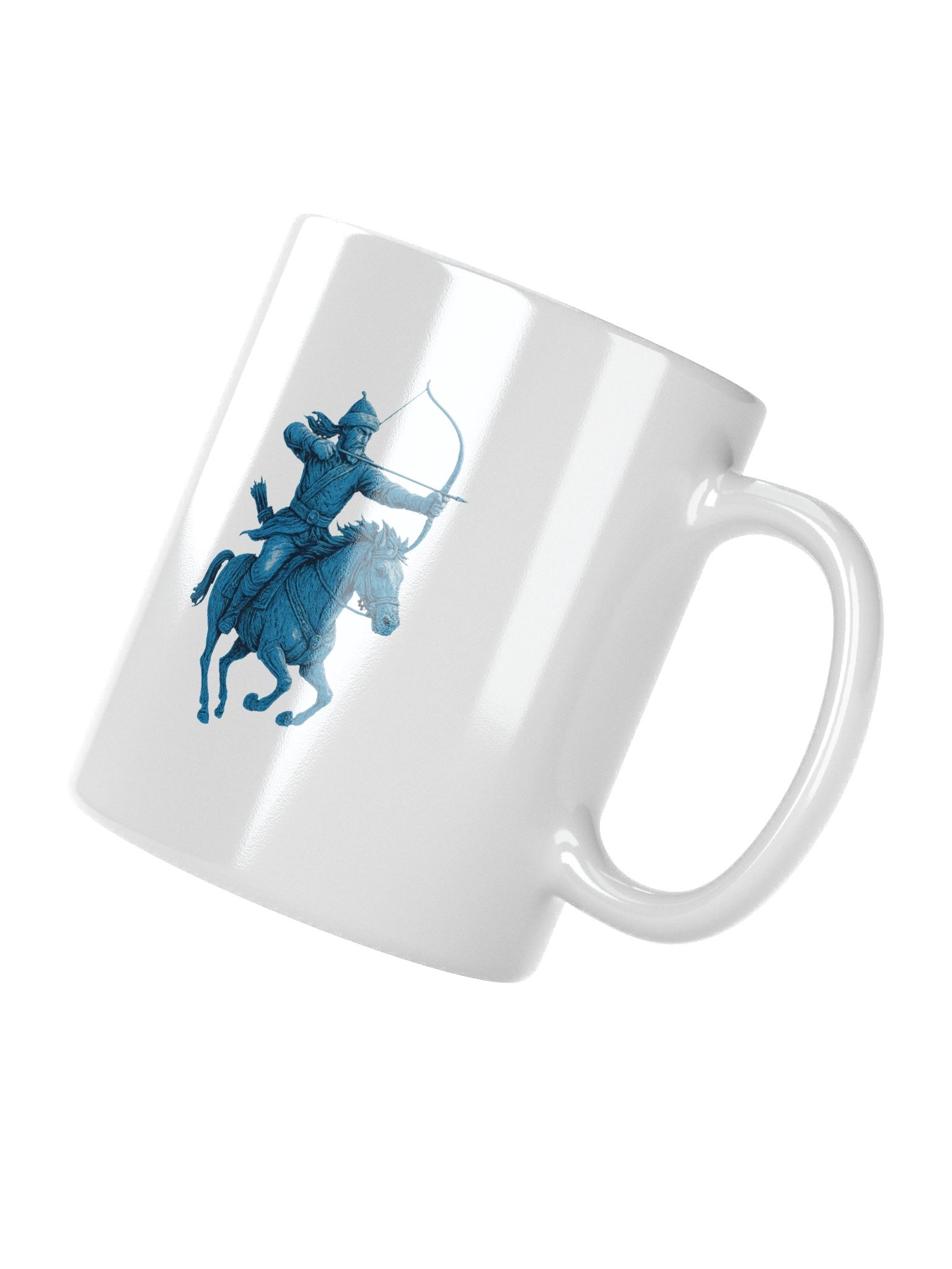 "Steppe Archer Reverie" Monochromatic Artisan Anime Mug - 11oz product image (3)