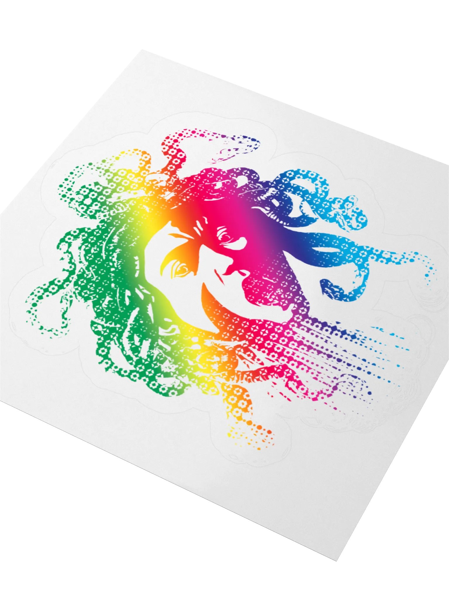 Sticker - Rainbow Medusa (transparent background) product image (3)