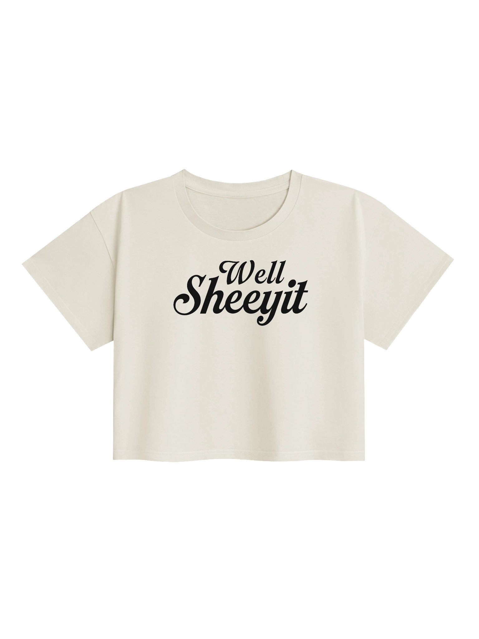 Minimal Black Crop Top Tee product image (1)