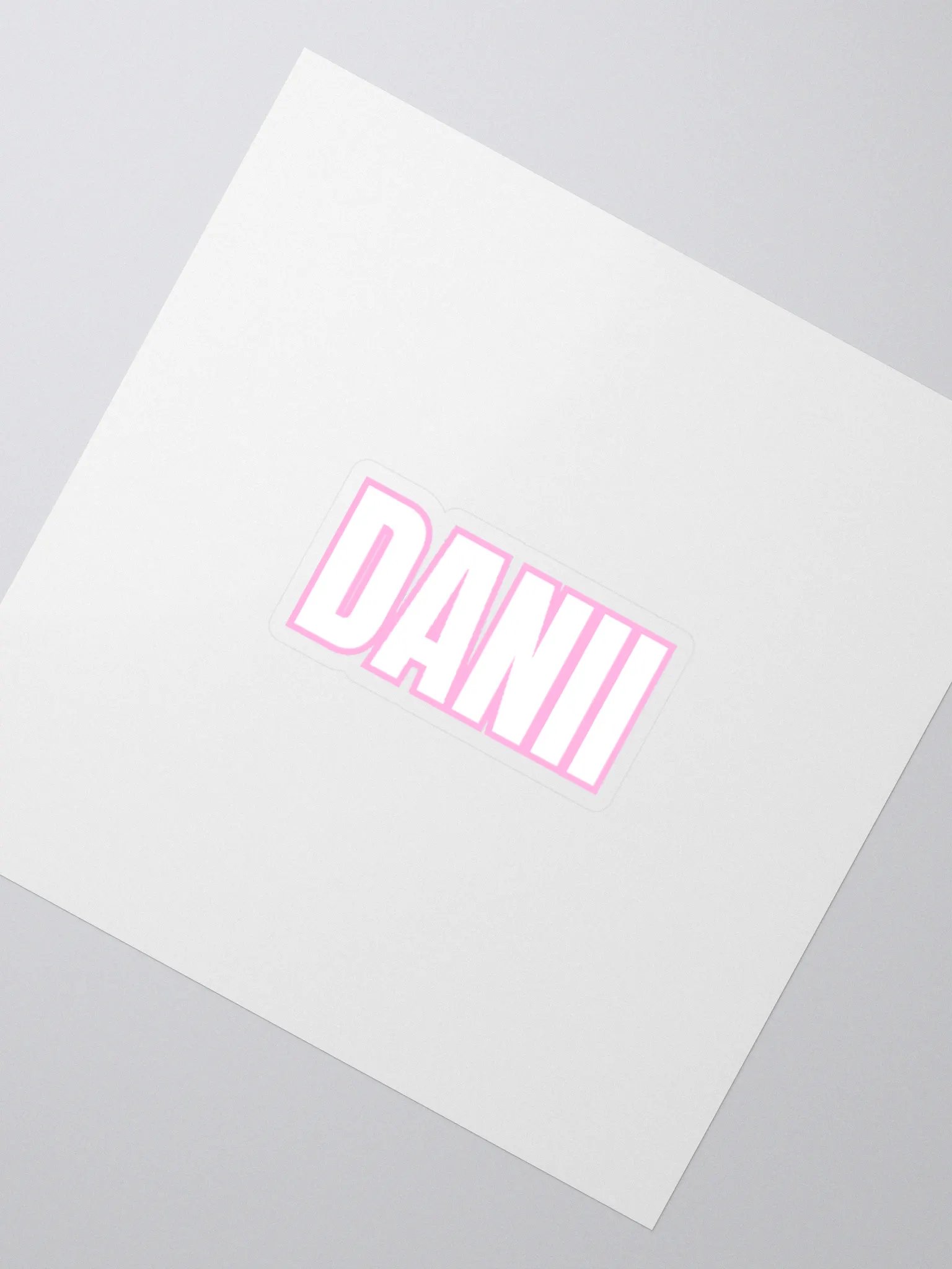 DANII WHITE PINK STICKER product image (7)