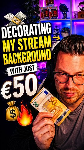 €50 Stream Background Transformation 🤯🔥 | #twitchstreamer #twitchaffiliate #gaminglife #streamersetup #gamerlife