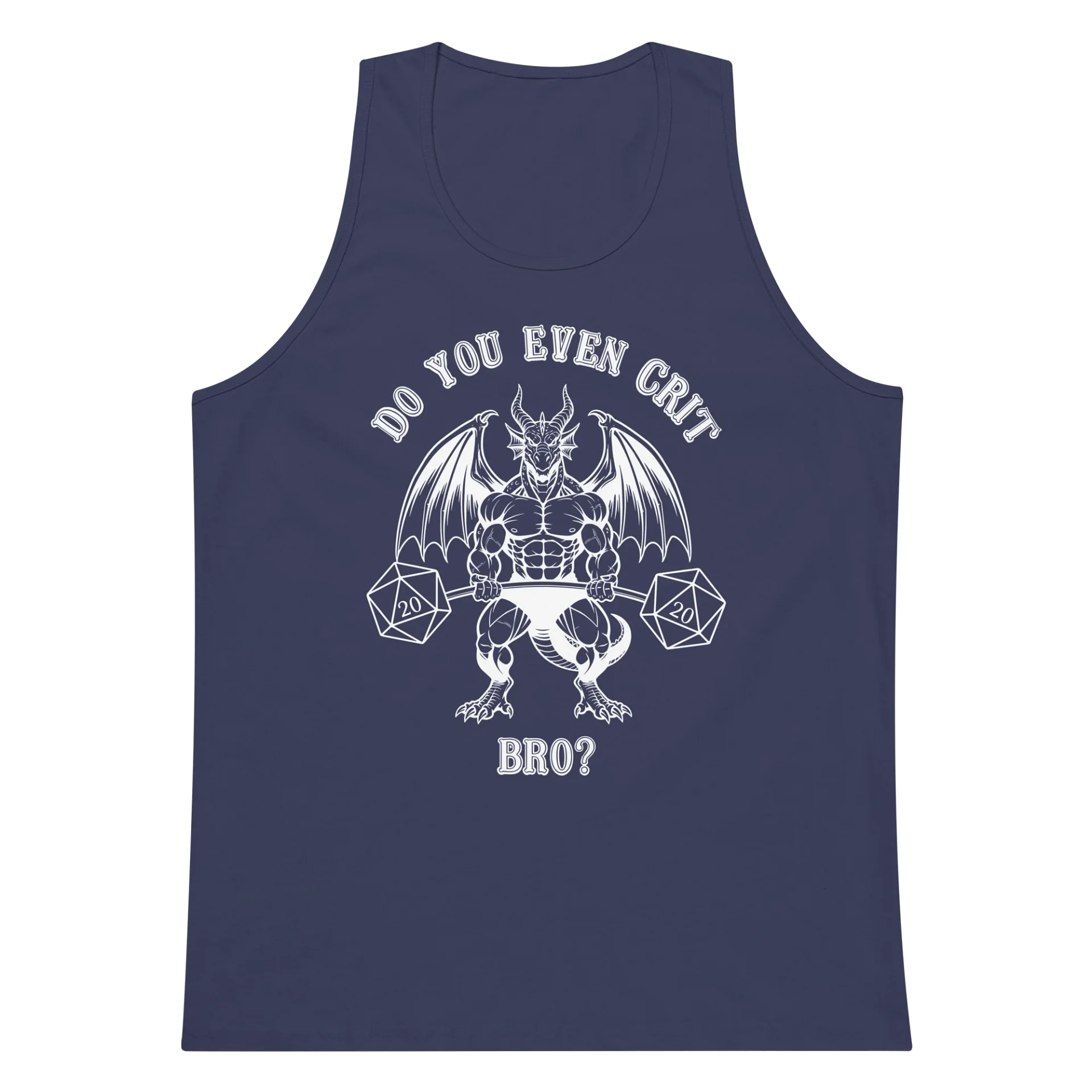 "Do You Even Crit Bro?" Tank Top - Cotton Heritage