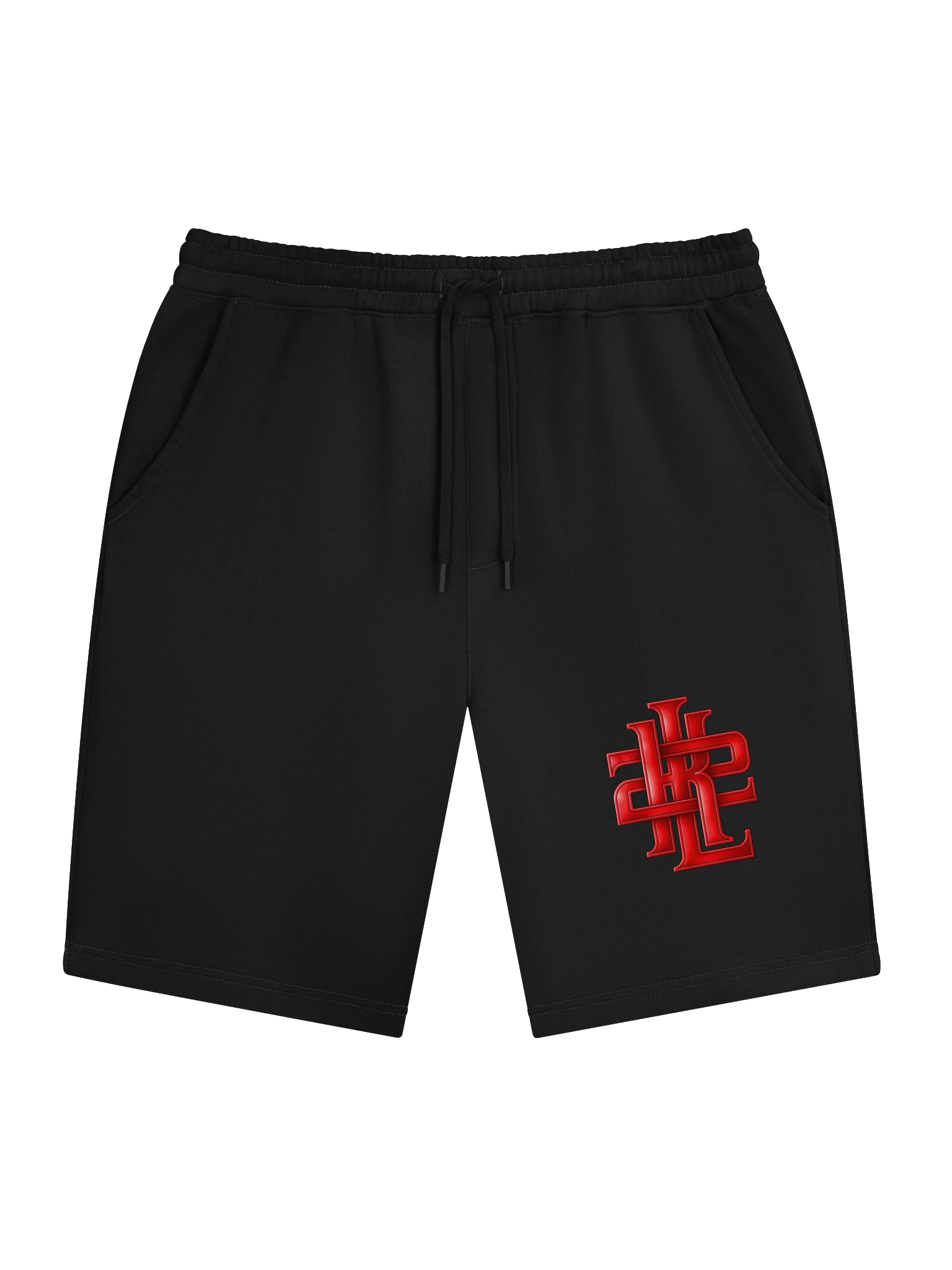 Bold Red Monogram Fleece Shorts product image (3)