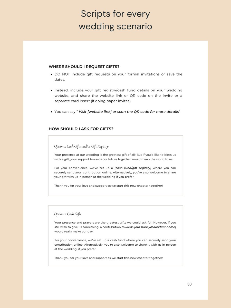 The Christian Wedding Guide (Digital PDF) & Google Sheet Planner product image (8)