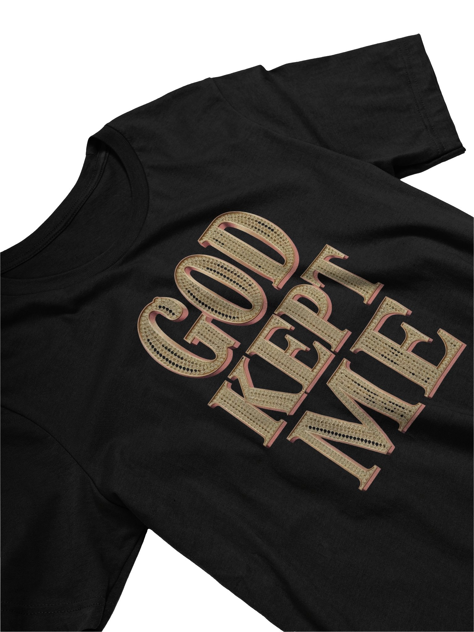 God Kept Me -Keep The Faith Glittery Tee product image (3)