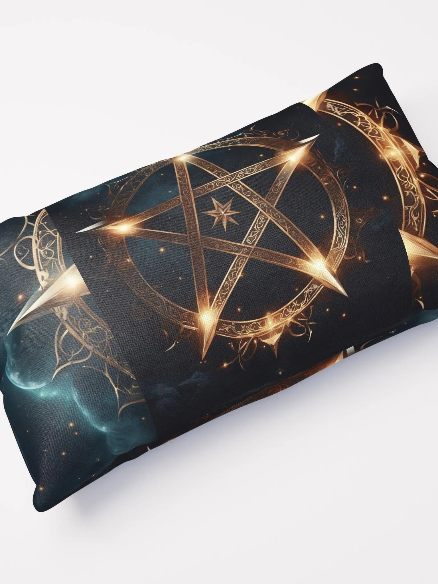 Black and Gold Star Symbology Cushion product image (5)