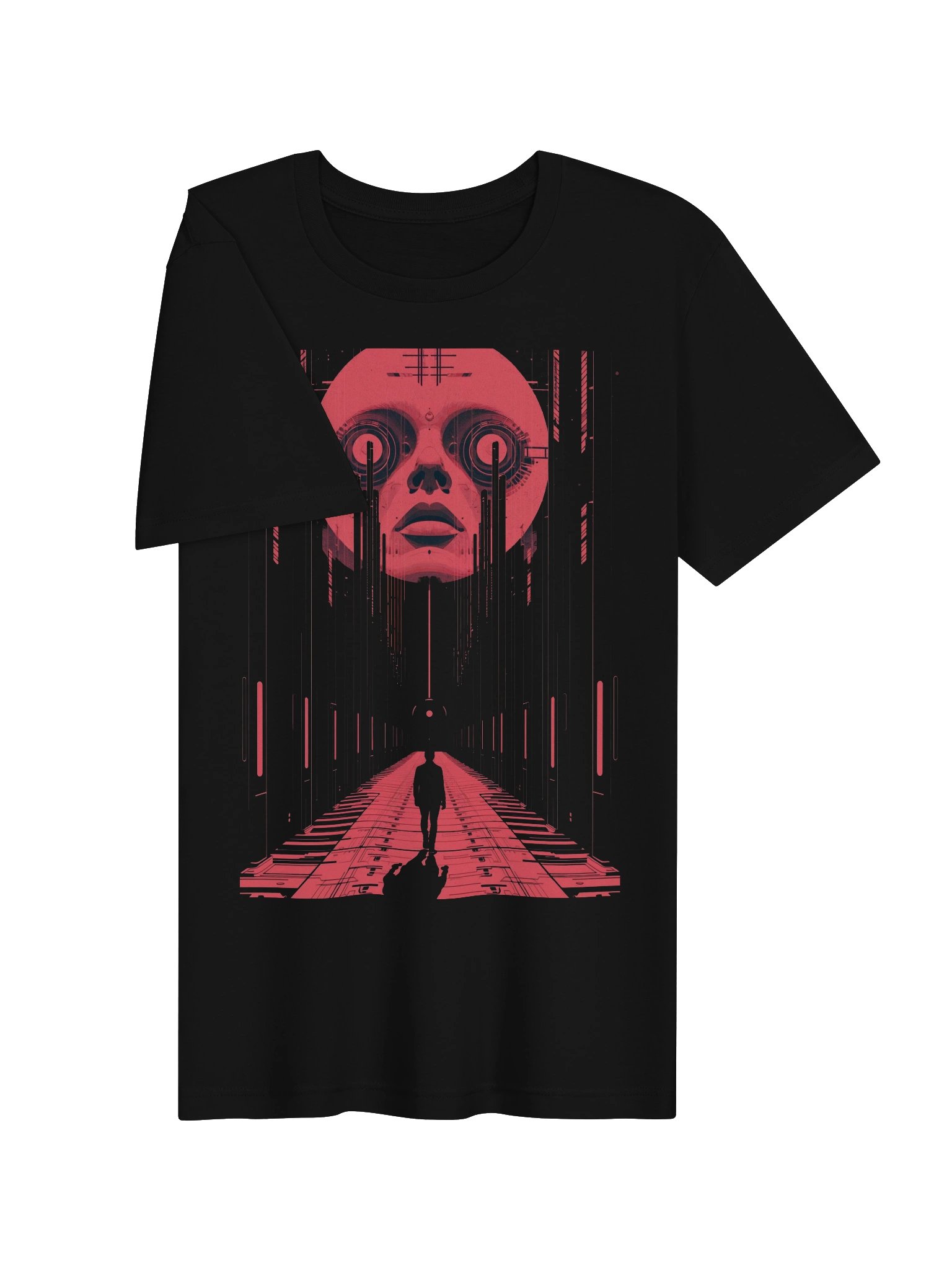Neon Corridor Sentinel Lightweight T-Shirt product image (6)
