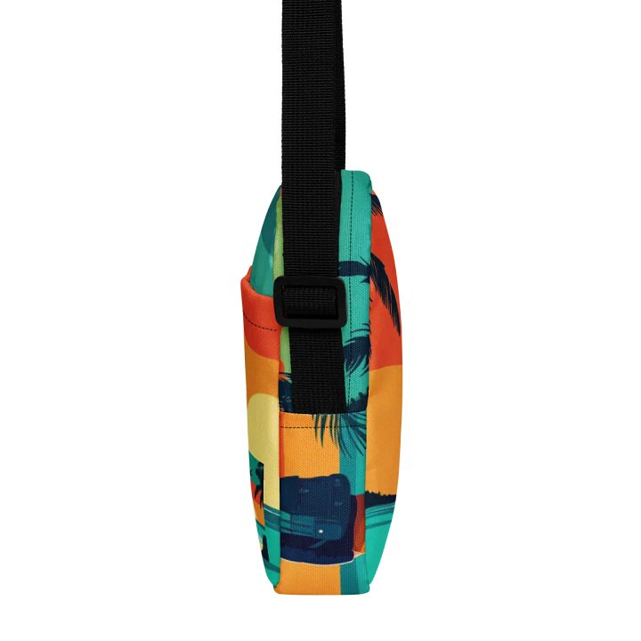 All-Over Print Utility Crossbody Bag | AI Design sunset product image (2)