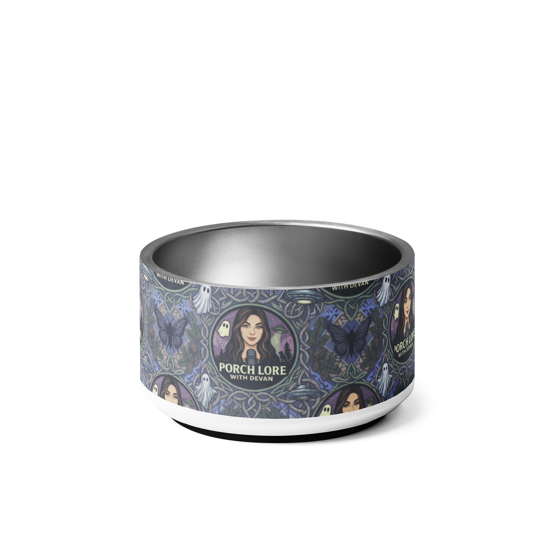 PORCH LORE DEVAN PERIWINKLE MOTH PET BOWL product image (4)