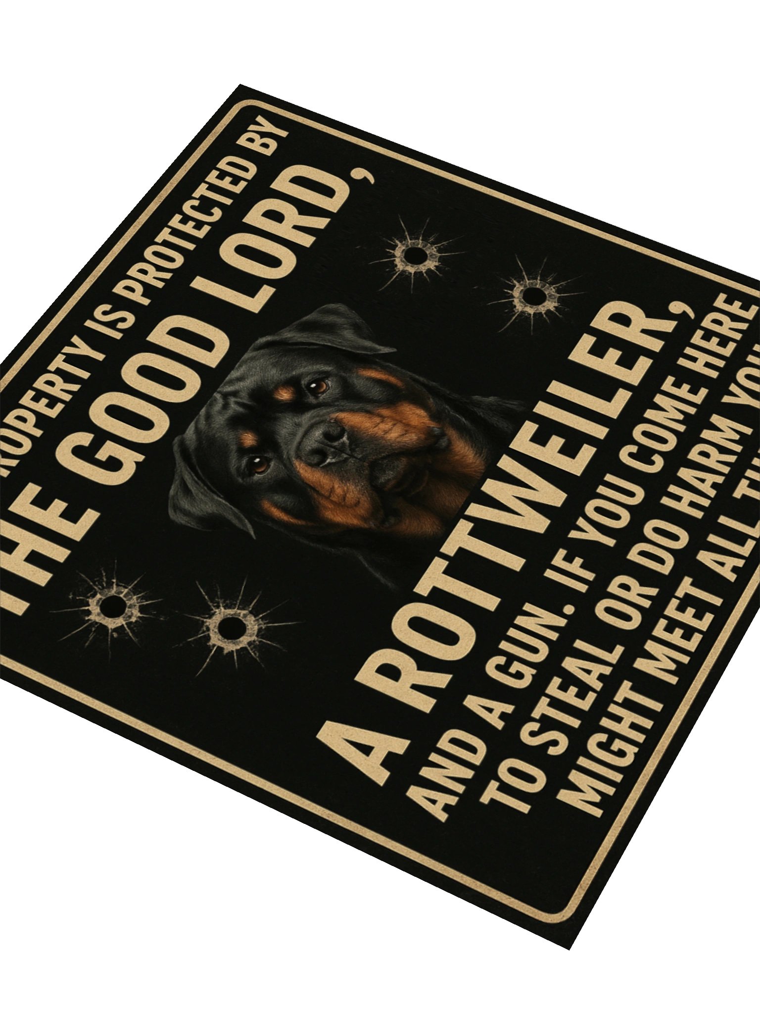 Rottweiler Protected Property Sticker product image (8)