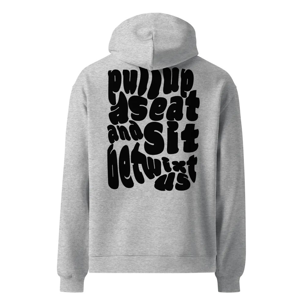 Betwixt Oversized Hoodie Back Graphic Black Text product image (2)