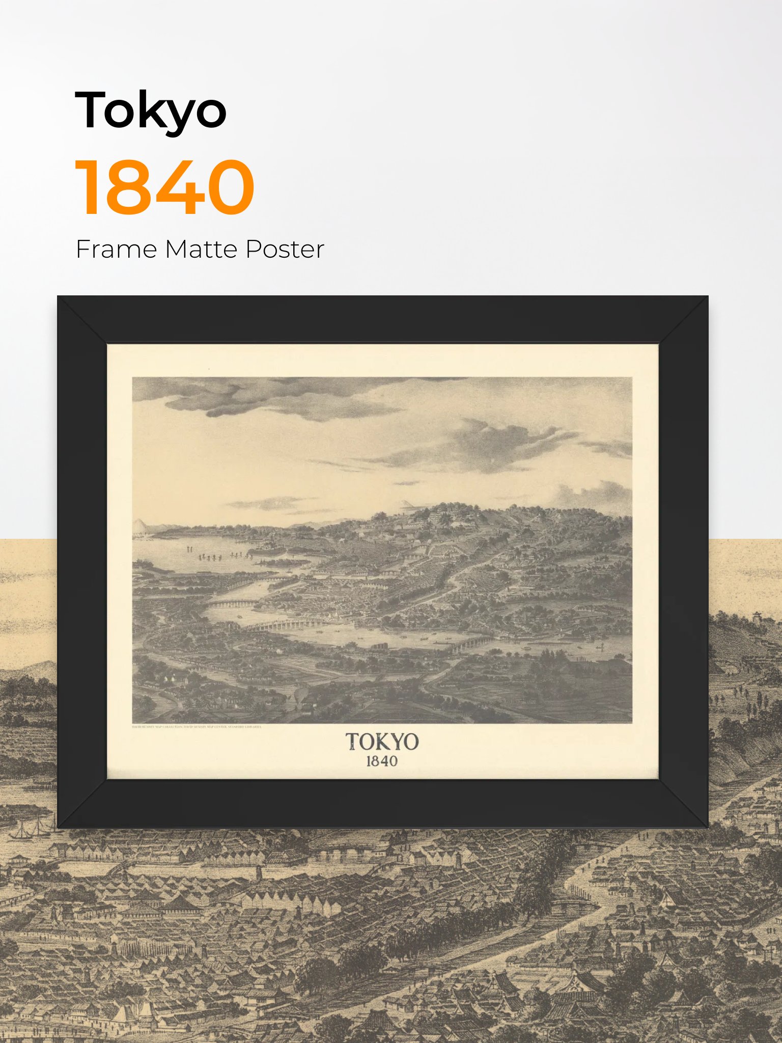 Tokyo 1840 (Framed Poster Print) product image (4)