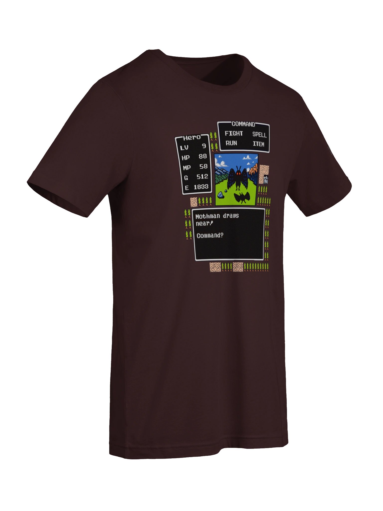 Mothman Draws Near Retro RPG Tee product image (76)