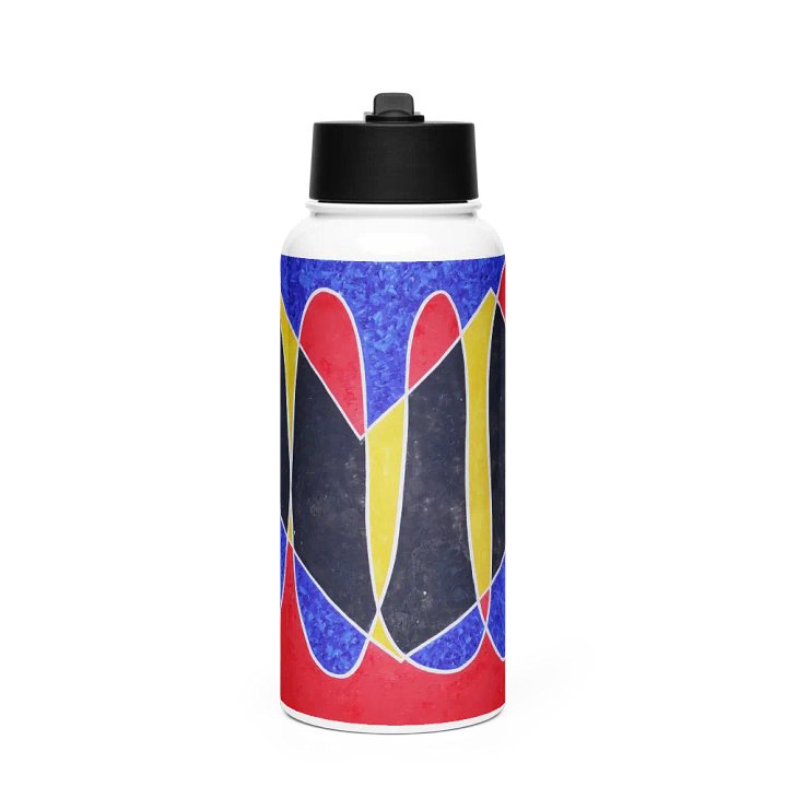 Dancing Girl Stainless Steel Water Bottle with a Straw Lid product image (1)
