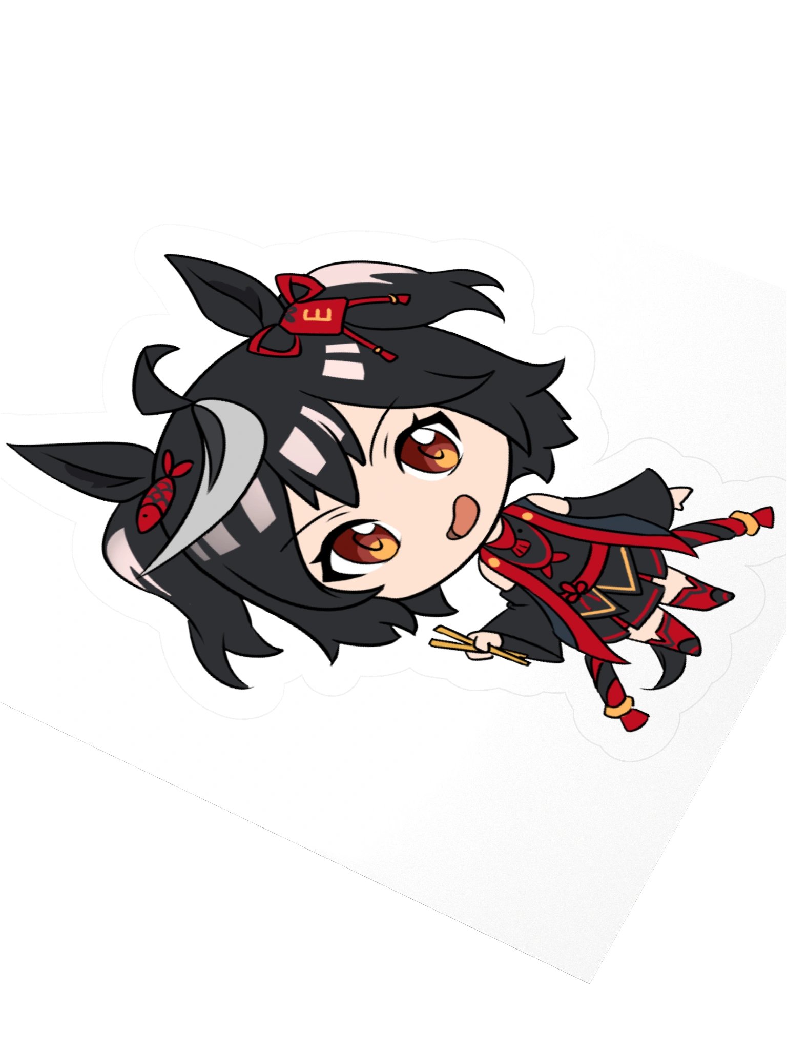 Kitasan Black x ChopsticksChan Sticker product image (3)