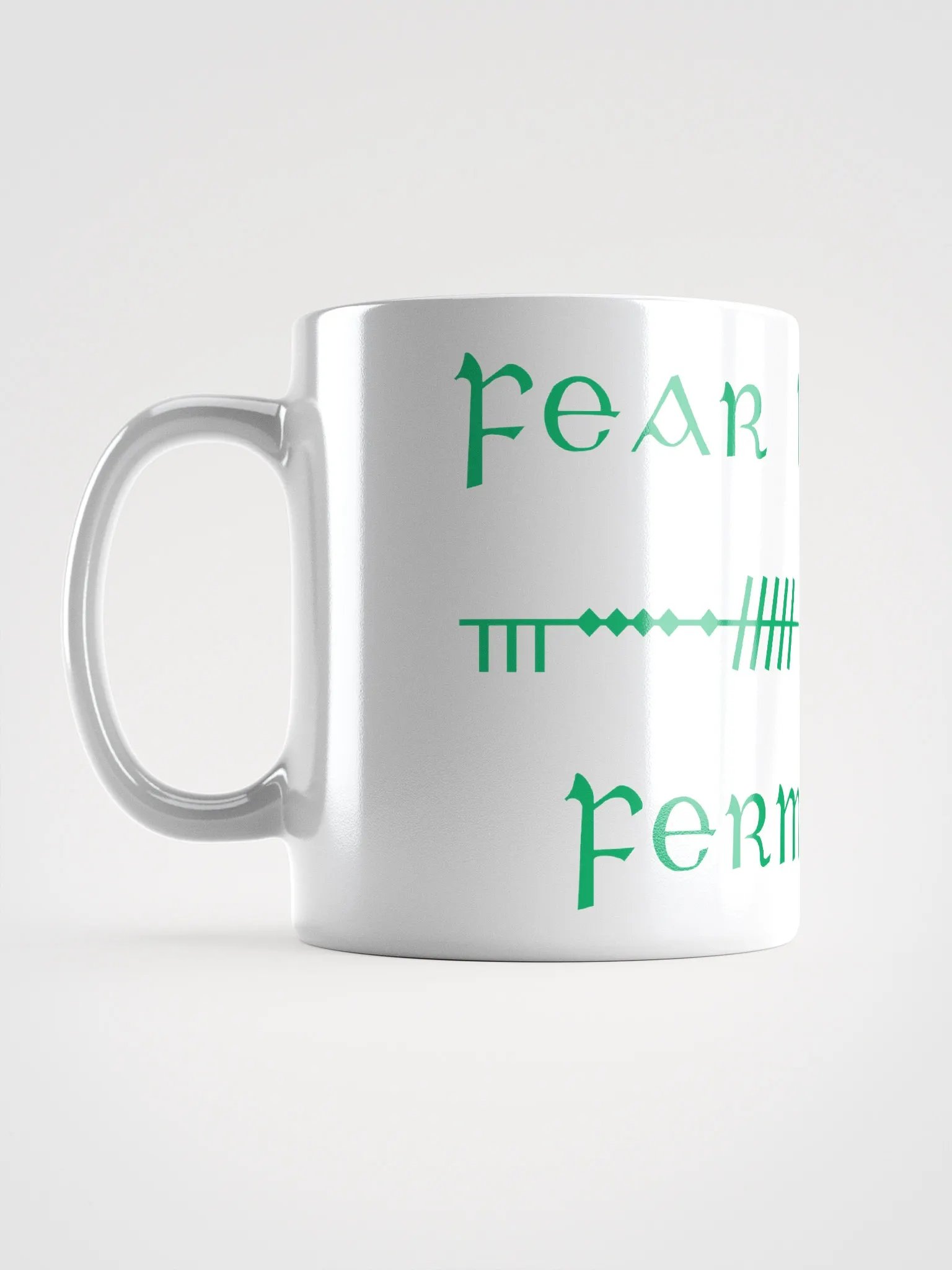Fermanagh/Fear Manach Scholastic style Ogham Script Mug product image (6)