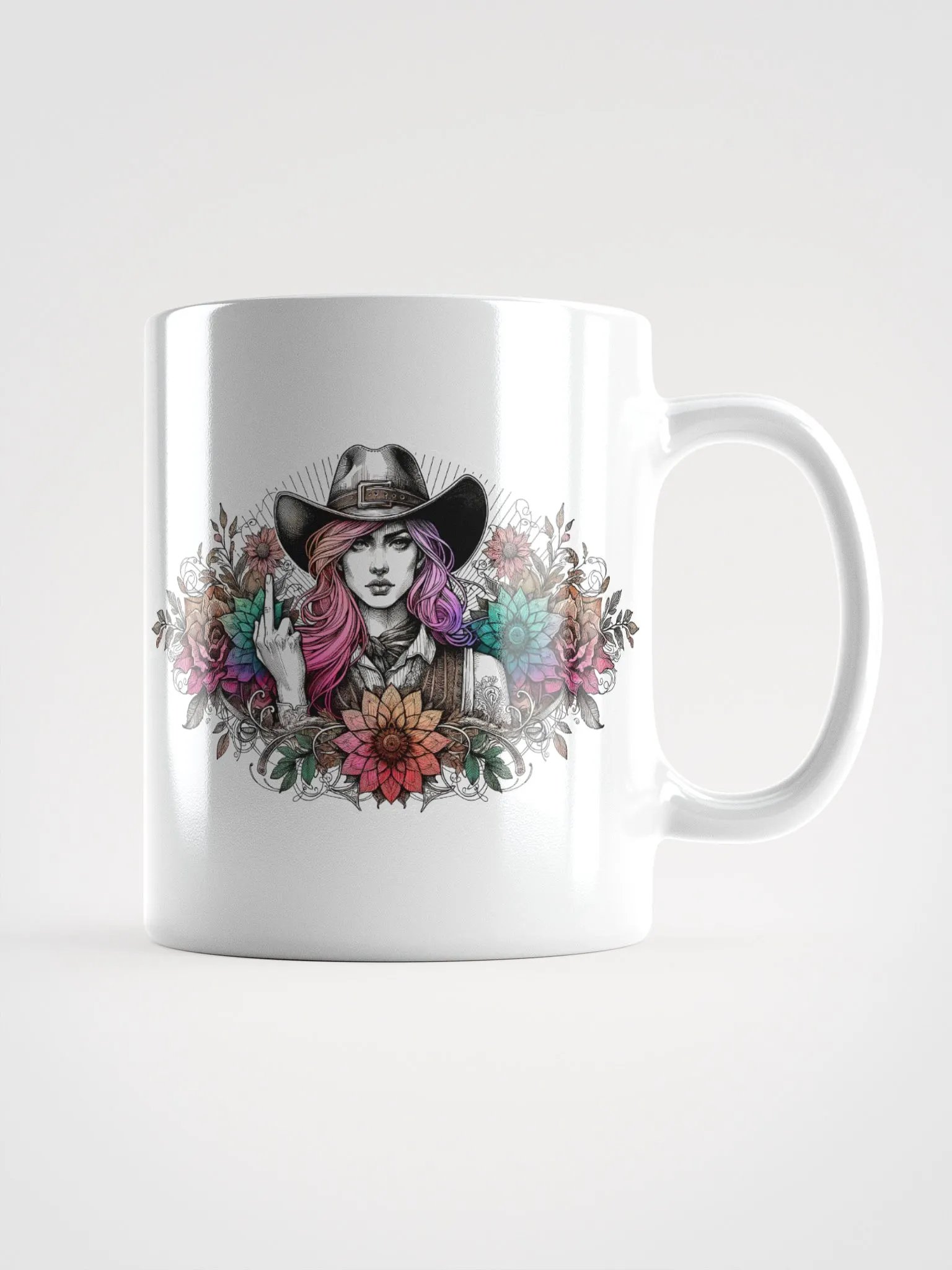 Sassy Floral Cowgirl Mirage Mug product image (1)