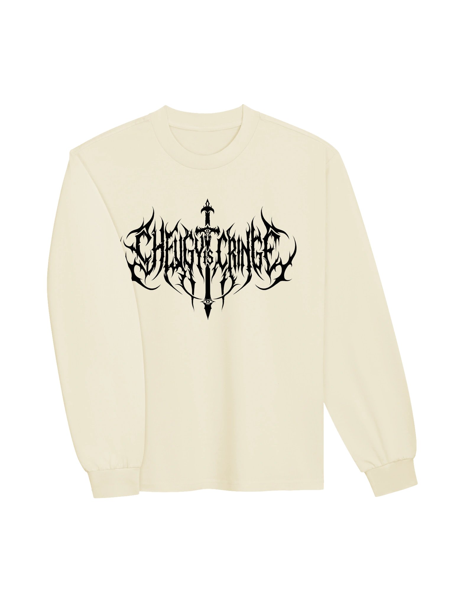 Cheugy is Cringe Long Sleeve Tee (Black) product image (27)