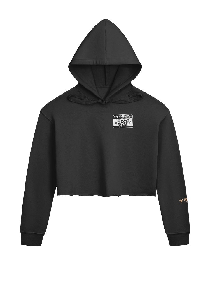 WRSE Hi My Name is PJ Ladies Crop Hoodie product image (1)